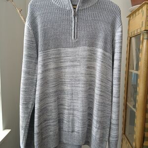 Method Men's Zip-Up Sweater in Heather Gray